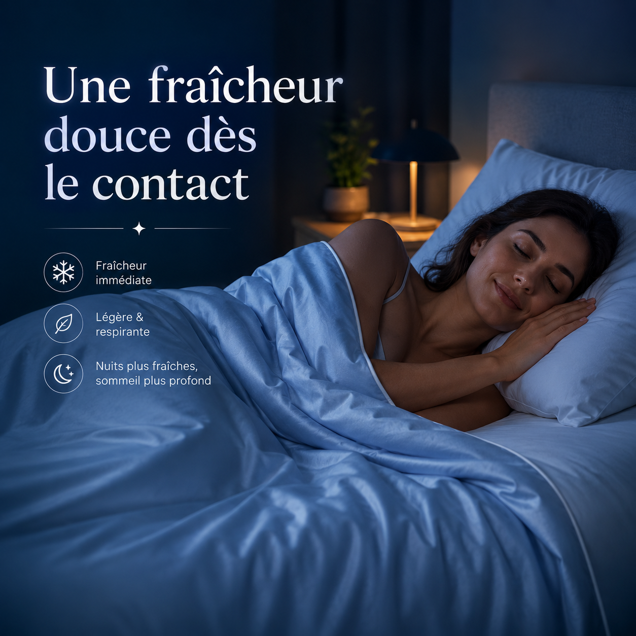 Couette Beralen™ – Fraîcheur immédiate pour les nuits chaudes