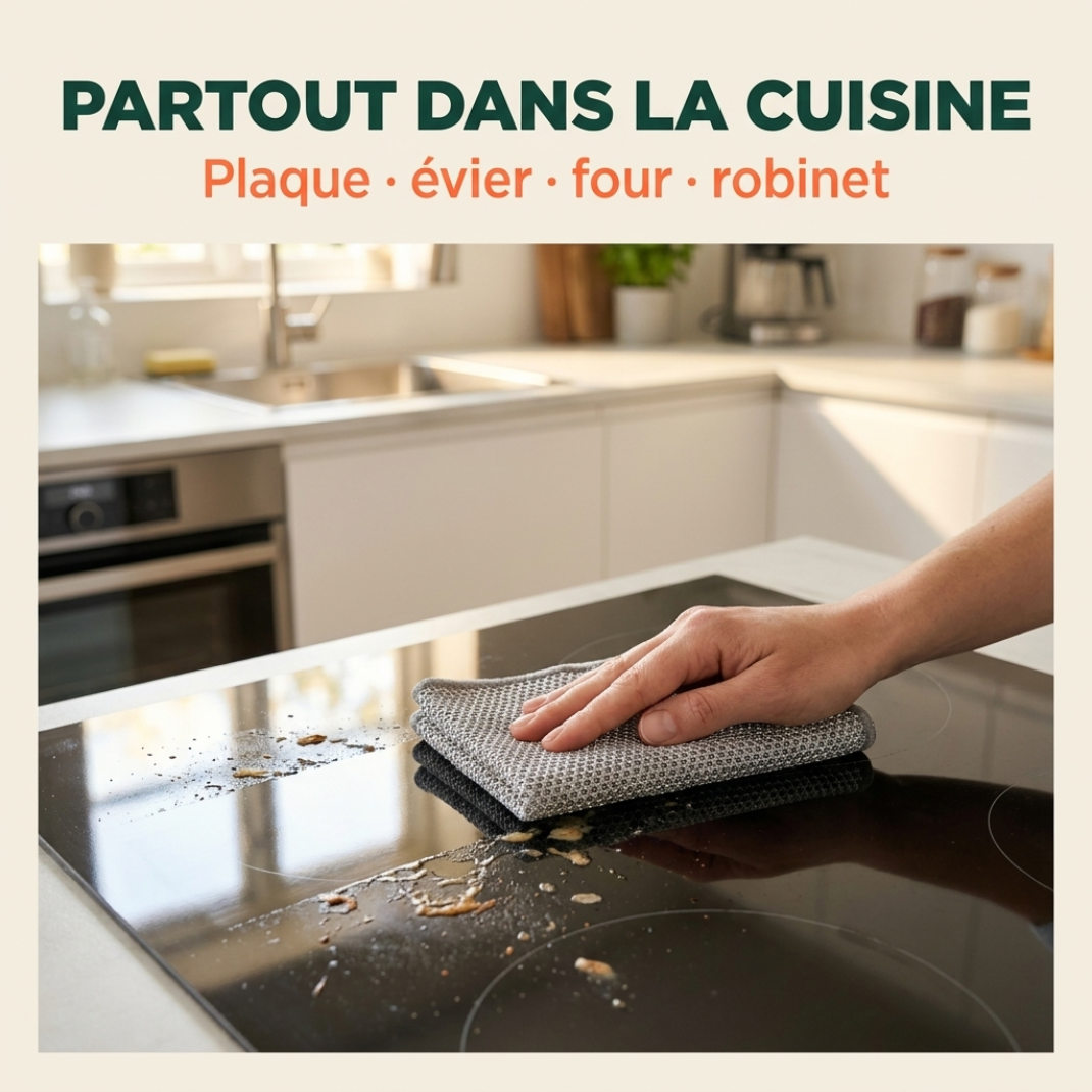 Beralen™ Chiffons magiques en laine d'acier - Puissant et sans rayures pour un nettoyage optimal