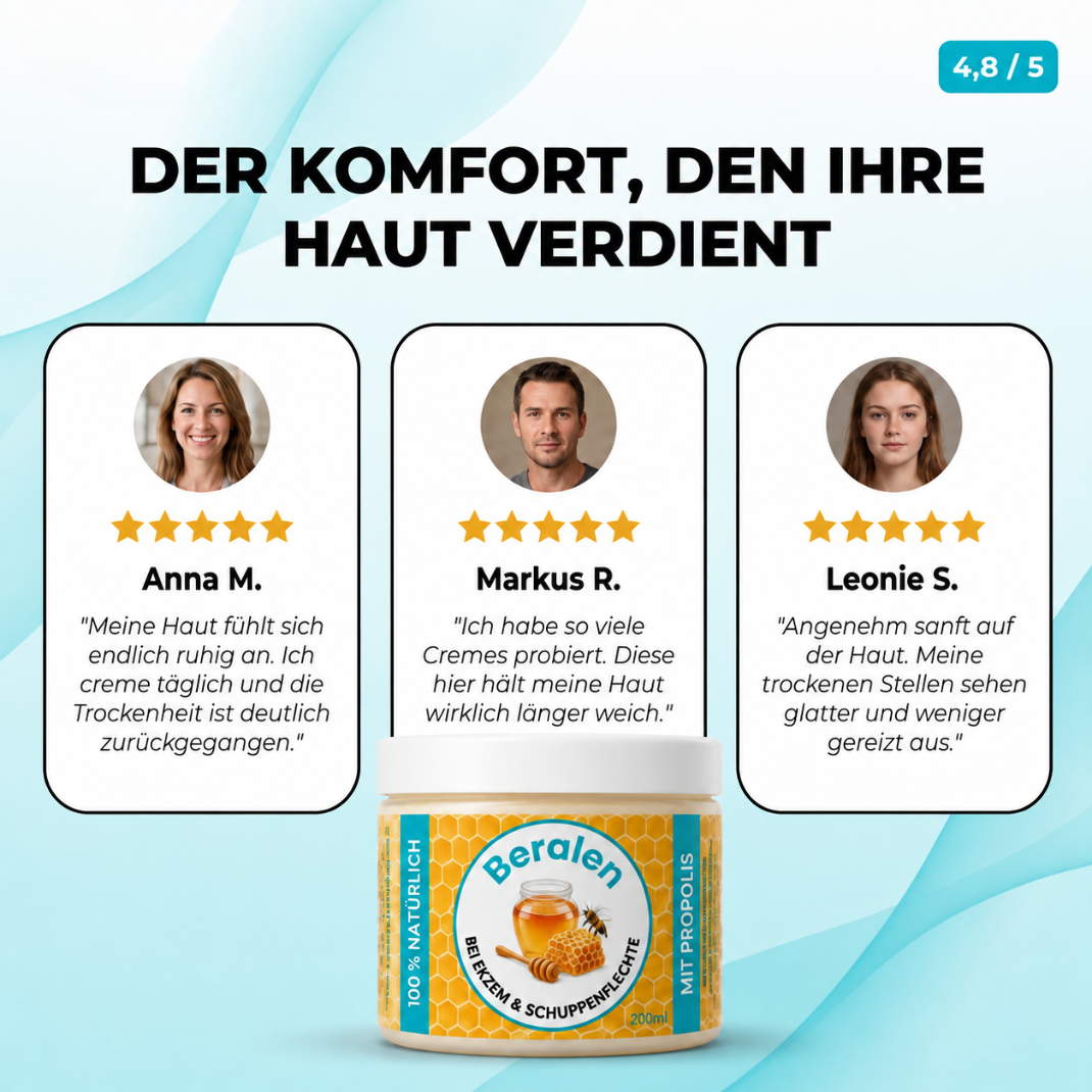 Beralen™ – Repair Balsam bei Ekzem & Schuppenflechte